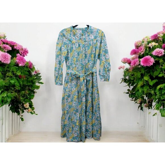 Pink City Prints Georgie Dress, Maxi floral summer dress, Size S - Picture 2 of 12